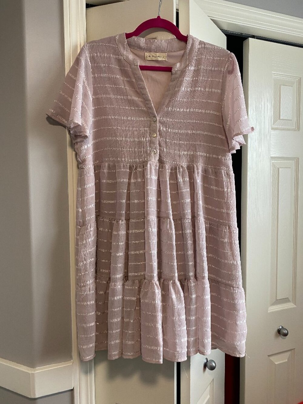 🌸 By Together Blush Tiered Dress | Short Sleeve 🌸